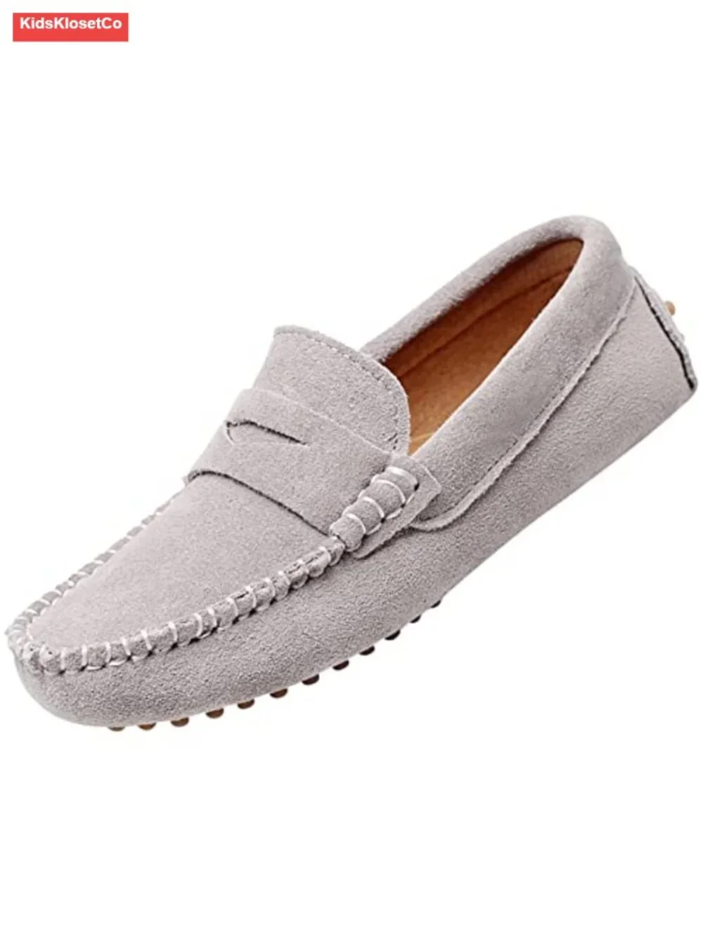 Kids Leather Slip On Loafers Mocc Casual Flats